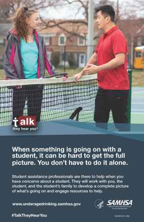 Talk. They Hear You. Student Assistance: Get the Full Picture (Educators) - 11x17 Poster