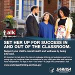 Talk. They Hear You: Set Her Up for Success In and Out of the Classroom - Print Public Service Announcement Square