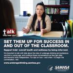 Talk. They Hear You: Set Them Up for Success In and Out of the Classroom – Print Public Service Announcement Square