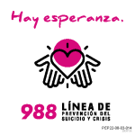 Thumbnail image for 988 Suicide & Crisis Lifeline Stickers - There is Hope - Pink (Spanish Version)