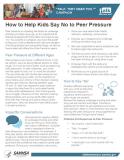 Talk. They Hear You: How to Help Kids Say No to Peer Pressure