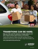 Talk. They Hear You: Transitions Can Be Hard Print Public Service Announcement – Flyer (Military)