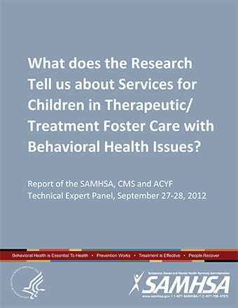 What does the Research Tell us about Services for Children in Therapeutic/Treatment Foster Care with Behavioral Health Issues?