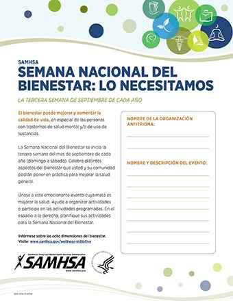 SAMHSA's National Wellness Week Needs You (Spanish Version)