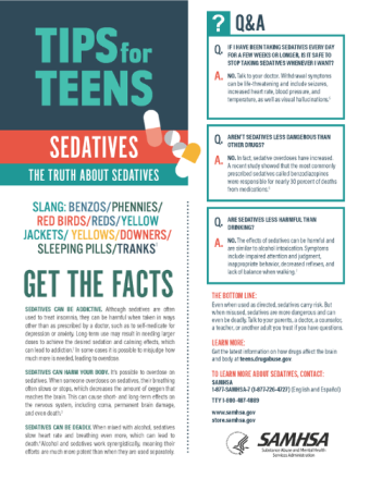 Tips for Teens: The Truth About Sedatives