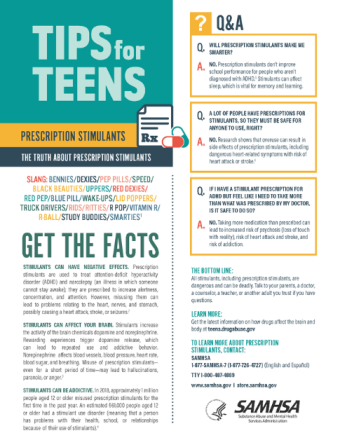 Tips for Teens: The Truth About Stimulants