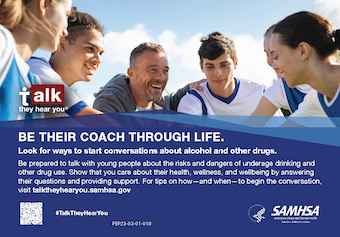 Talk. They Hear You: Be Their Coach Through Life – Postcard