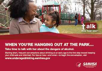 Talk. They Hear You: When You're Hanging Out at the Park – Postcard
