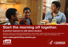 Talk. They Hear You: Start the Morning Off Together – Postcard