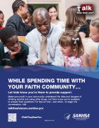 Talk. They Hear You: While Spending Time With Your Faith Community… – Flyer