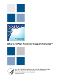 What Are Peer Recovery Support Services?