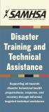 Disaster Training and Technical Assistance