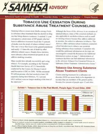 Tobacco Use Cessation During Substance Abuse Treatment Counseling