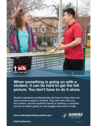Talk. They Hear You. Student Assistance: Get the Full Picture (Educators) - 24x36 Poster