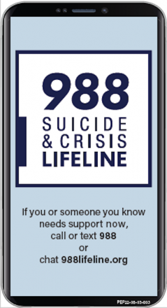Thumbnail for 988 Suicide & Crisis Lifeline Rectangle Magnet