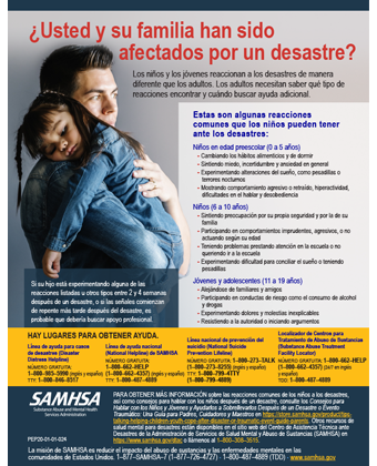 Have Your or Your Family Experienced a Disaster? (Spanish version) - ¿Usted y su familia han sido afectados por un desastre?