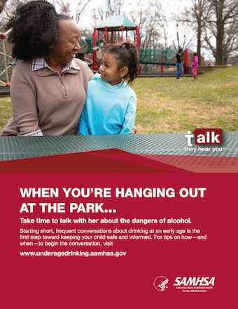 Talk. They Hear You: When You're Hanging Out at the Park- Flyer