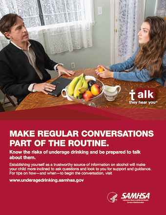 Talk. They Hear You:  Make Regular Conversations Part of the Routine – Flyer