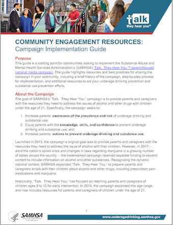 Community Engagement Resources: Campaign Implementation Guide