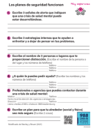 988 Suicide & Crisis Lifeline Safety Plan Pads (Spanish Version) Libreta de apuntes del plan de seguridad para la prevención del suicidio y crisis 988
